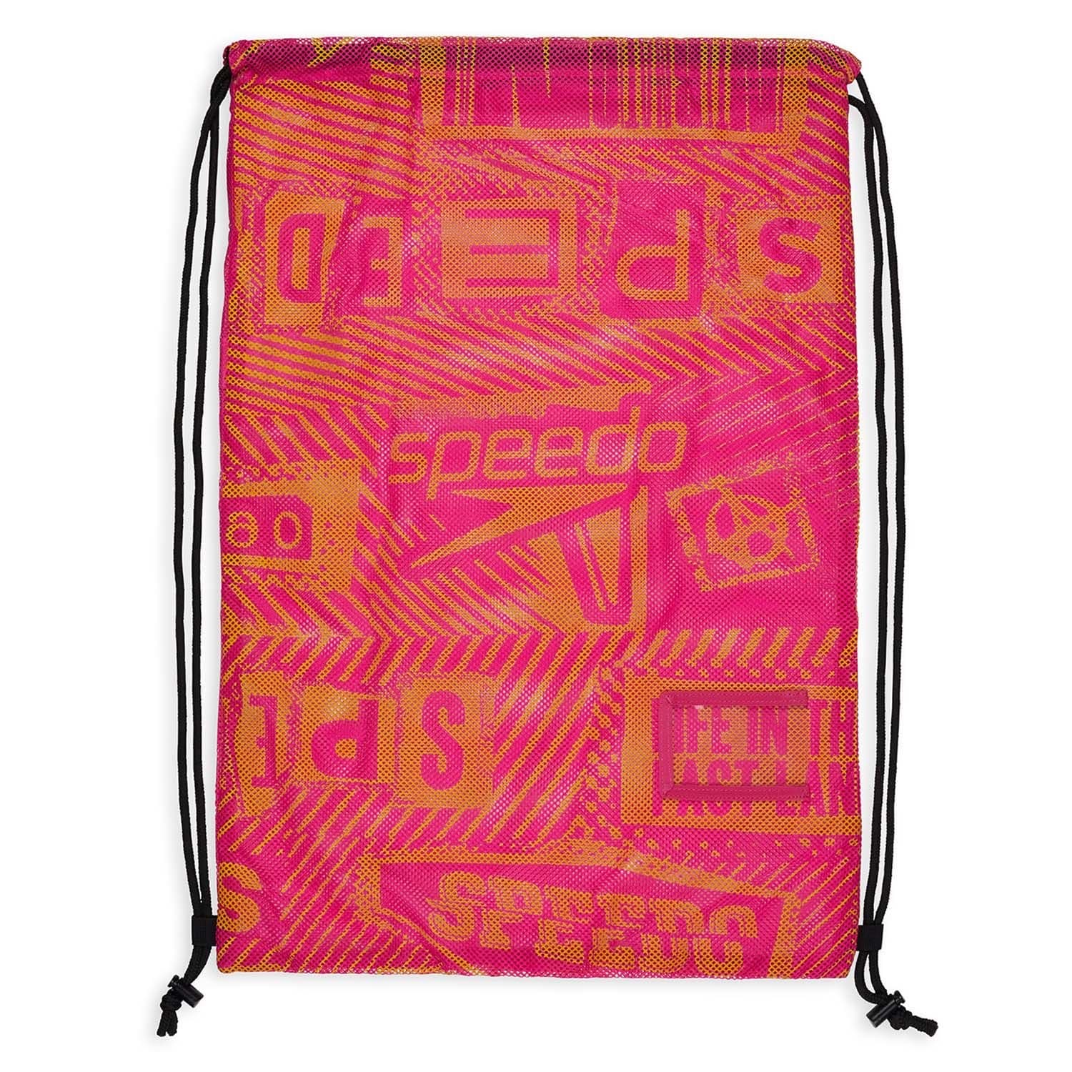 Speedo Printed Mesh Bag 35L – Lightweight, Breathable Swim Gear Bag with Bold Graphics
