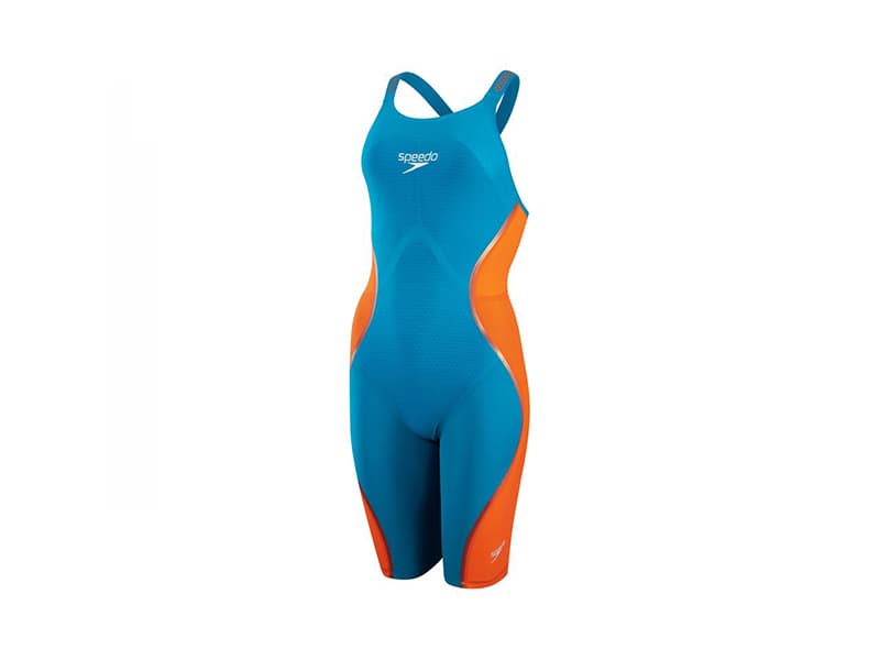 Speedo Ladies Fastskin LZR Pure Intent 2.0 Open‑Back Kneeskin – Nordic Teal / True Navy