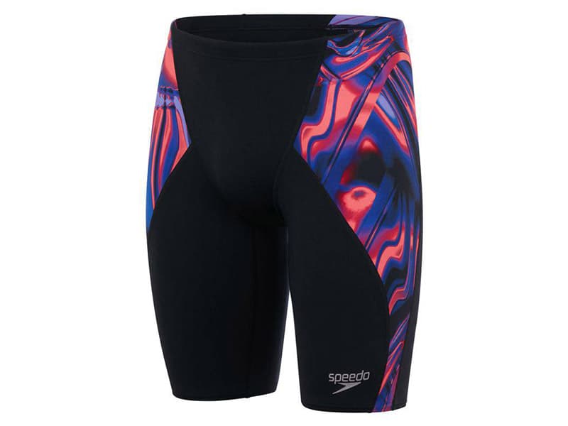 Speedo Men’s Allover Digital V-Cut Jammer | Performance Swimwear with Bold Style