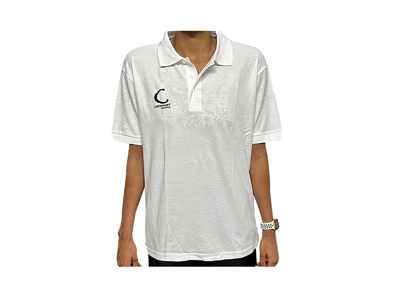 Cybersmart T-Shirt (Golf) – White | Premium Club Tee for Coaches, Parents & Swimmers