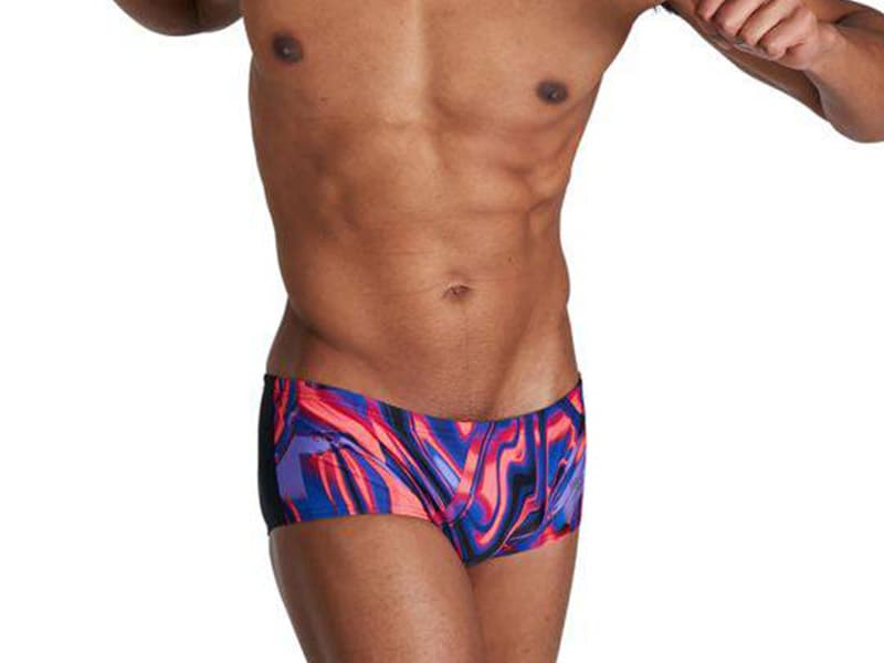Speedo Men’s Allover Digital 14cm Brief – Chlorine-Resistant Training & Competition Swimwear