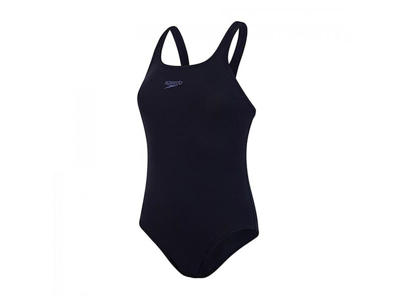 Speedo Ladies Essential Endurance+ Medalist Swimsuit – Classic Black | Chlorine-Resistant Training Costume