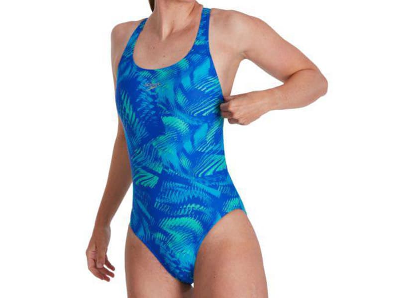 Speedo Ladies Allover Powerback Swimsuit | Durable One-Piece for Training & Club Swimmers