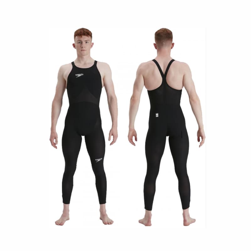 Speedo Male Fastskin LZR Elite Openwater Closedback Bodyskin – Black/Black