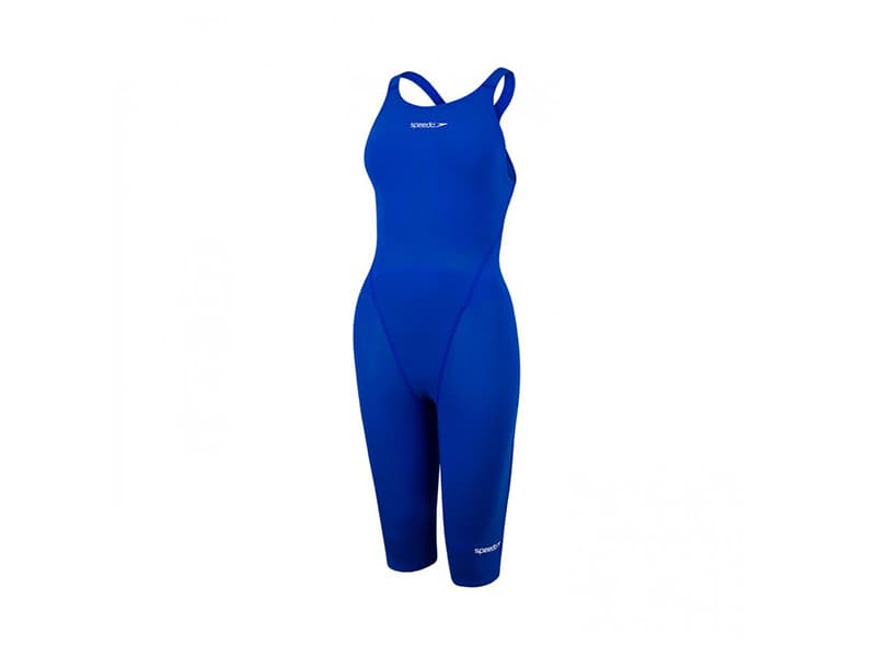 Speedo Ladies Fastskin LZR Racer Element Openback Kneeskin – Beautiful Blue/White